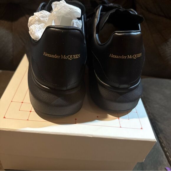 Alexander McQueen Larry Sneakers Black 553761 US Men's 12 w/ Box - Picture 5 of 9